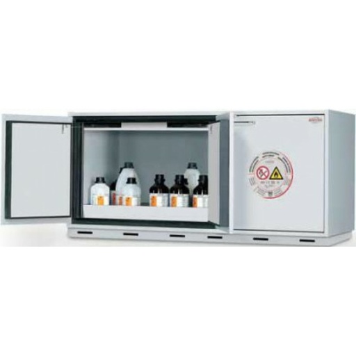 [108 -125225-SA-clinical] Wide wing door safety cabinet (1400 mm), wing doors + drawer